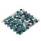 Apollo Tile Sample of Turtle Green 10.8"x11.5" Hexagon Glass Mosaic Tile APLAHX9904EC01 Sample - alternate 3